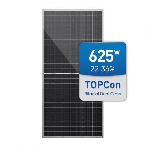 TOPCon Bifacial Dual Glass Solar Module 625W