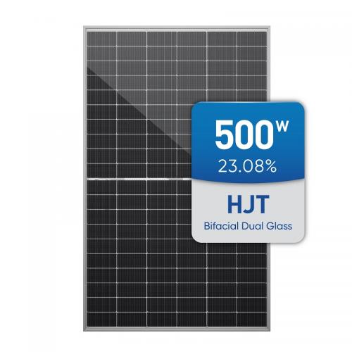 HJT Bifacial Dual Glass Solar Module 500W