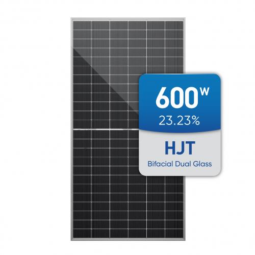 HJT Bifacial Dual Glass Solar Module 600W