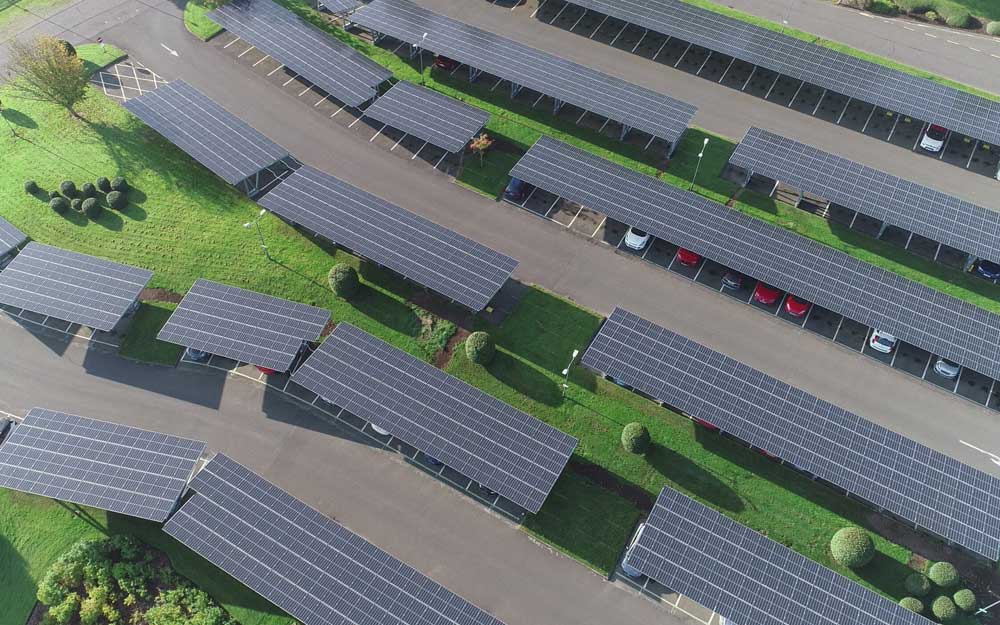 5MW Solar Carport Powered by SunEvo Solar Panels