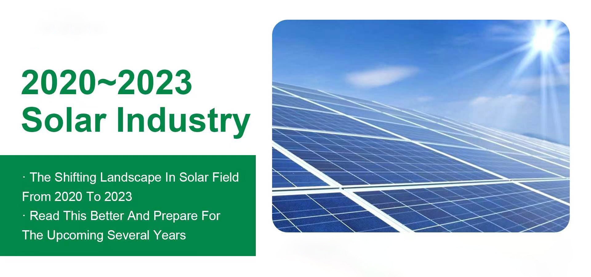 2020-2023 Analysis of the Solar Field's Shifting Landscape